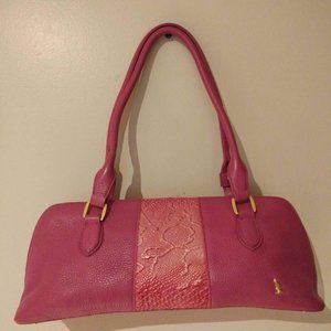 Bandicoot Pink Leather Shoulder Bag Purse Small
